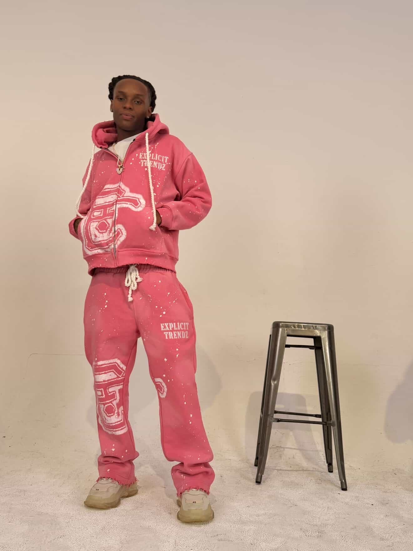 Pink ZipUP & Pants Set