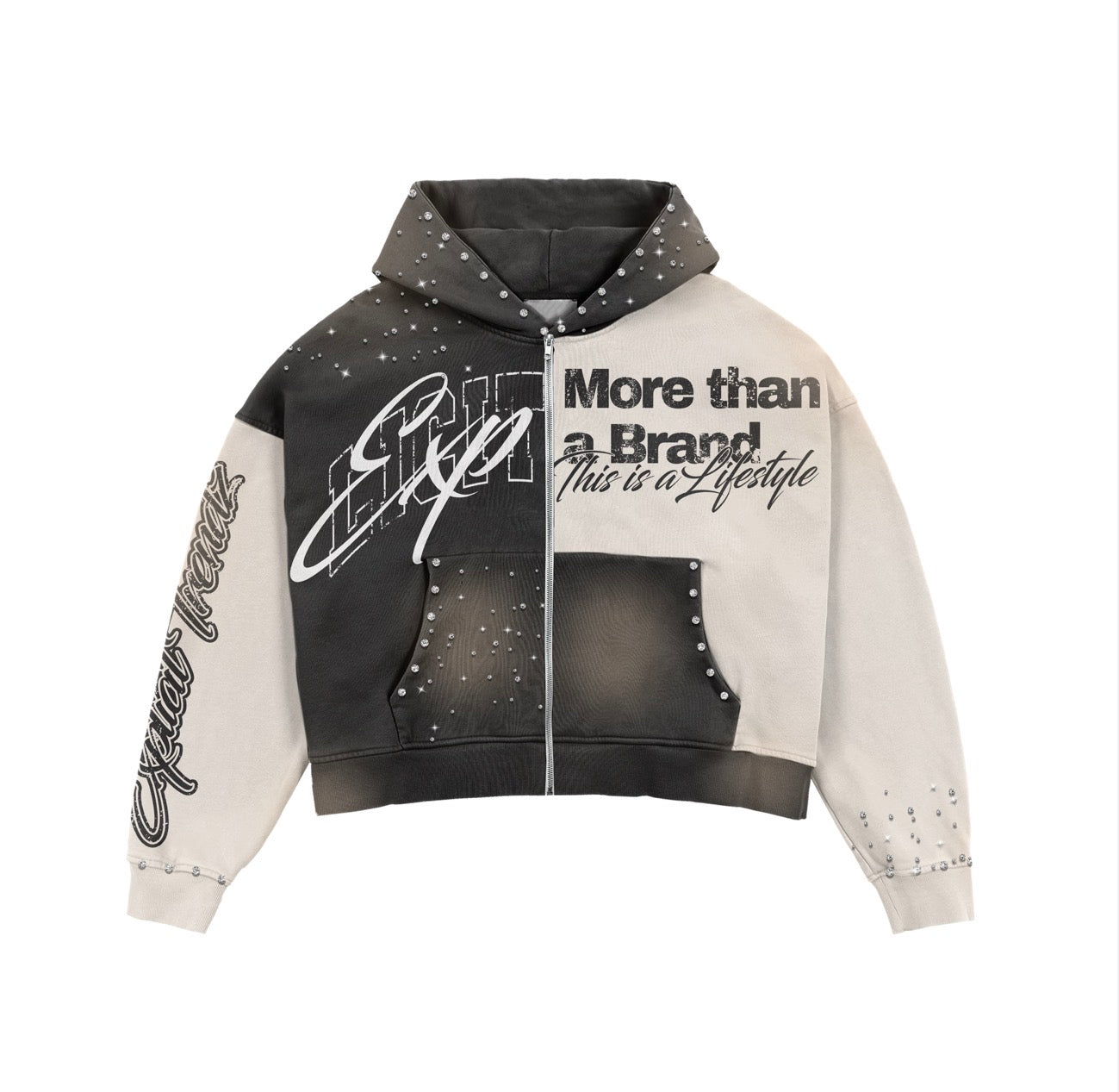 Two-Tone Explicit Zip up