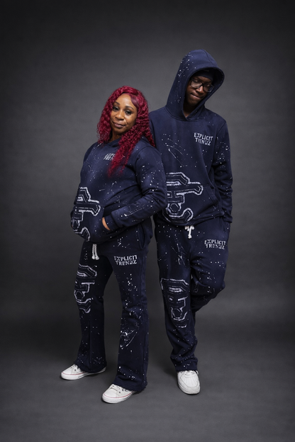 Navy Blue ZipUP & Pants Set