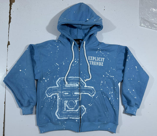 Blue Explicit Zip-up